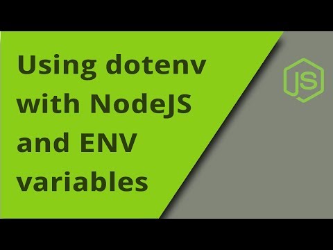 Using dotenv with NodeJS and Environment Variables