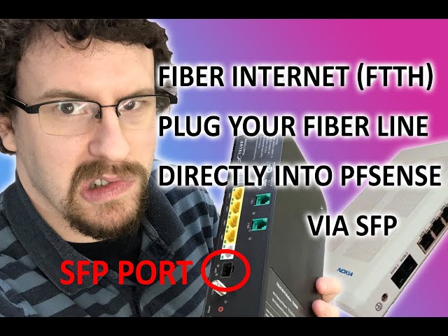 I connected my fiber internet directly to my pfsense router via SFP!