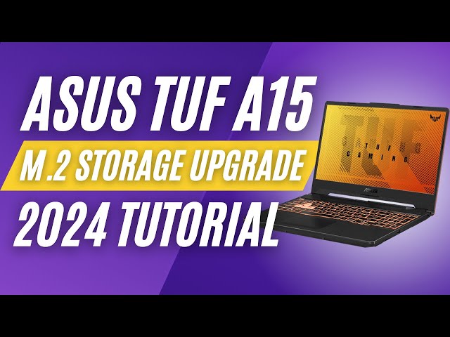 ASUS TUF A15 (2024 Tutorial) | How To Install M.2 SSD STORAGE