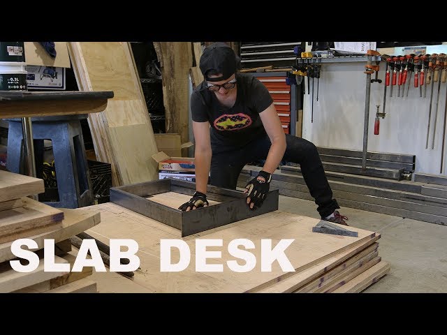 Building a Modern Slab Desk