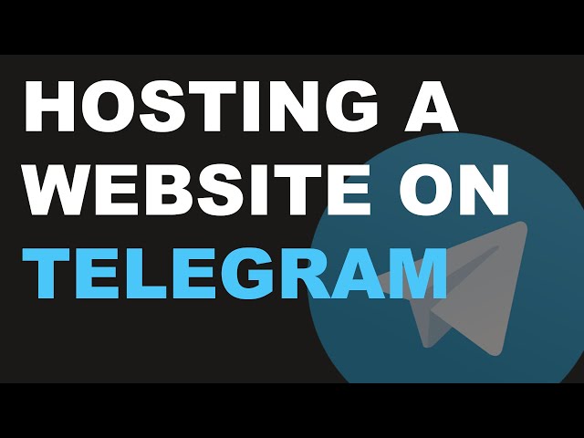 Hosting a Website on Telegram? - How to use TLGUR to serve a Static Webpage from Telegram