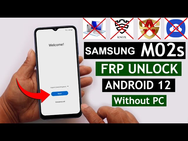 Samsung M02s Android 12 Frp Bypass/Unlock Google Account Lock Without Pc | Without Knox 2022