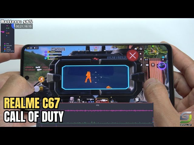 Realme C67 test game Call of Duty Mobile