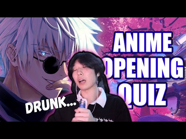 DID I PASS?? GUESS THE ANIME OPENINGS CHALLENGE (WHILE DRUNK)