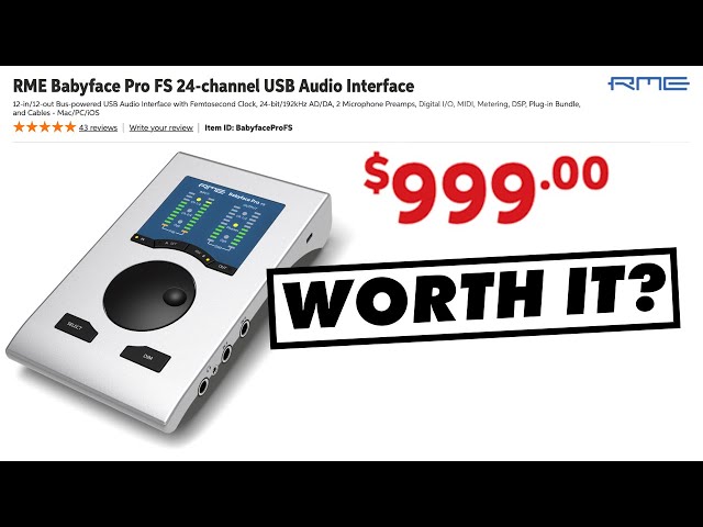 Why Would Someone Spend $1,000 On An Audio Interface?