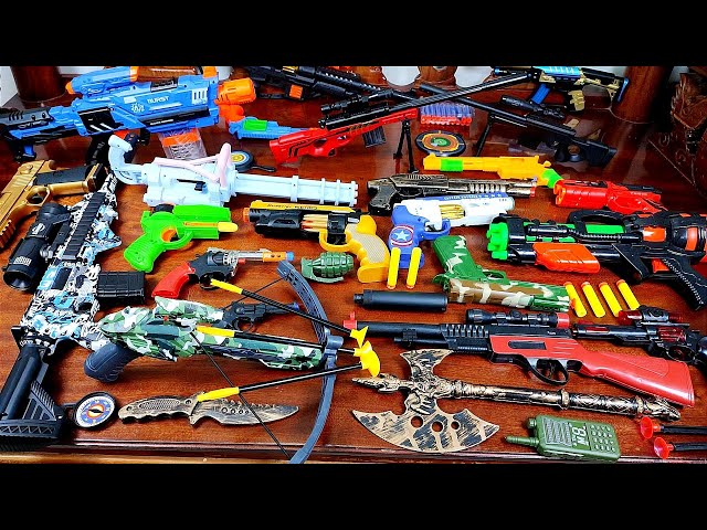Membersihkan Nerf AK47, nerf m4, Assault Rifle, ShotGun, fast Sniper Rifle, Glock Pistol, nerf gun