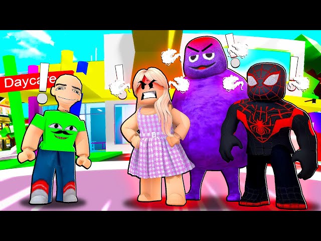 BOBBY TROLLING SPIDER MAN, GRIMACE, ETC |Roblox funny moments| Brookhaven 🏡RP