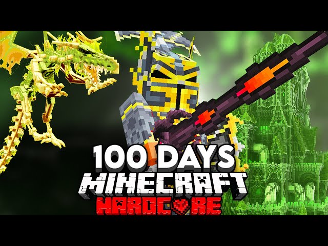 I Survived 100 Days in a Medieval Apocalypse In Hardcore Minecraft