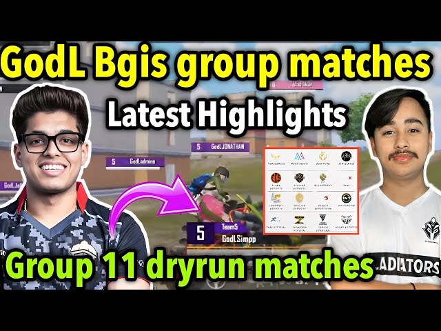 Godlike Bgis group 11 matches highlights 🔥 Jonathan Admino Jelly and Simp 🇮🇳