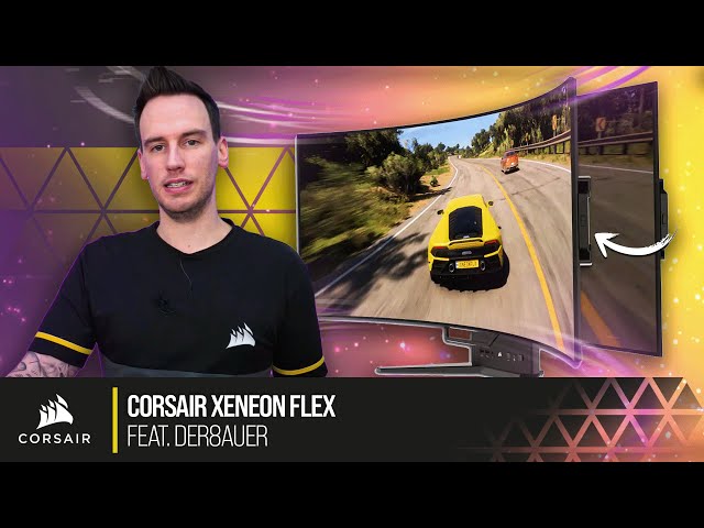 Der ERSTE biegbare OLED Gaming-Monitor! CORSAIR XENEON FLEX 45WQHD240 OLED feat. @der8auer  🖥️💪