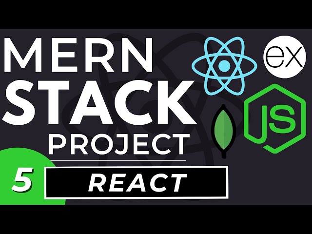 React.js App Project | MERN Stack Tutorial