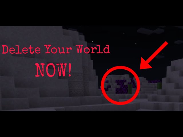 If you see this in your world, DELETE IT IMMEDIATELY!