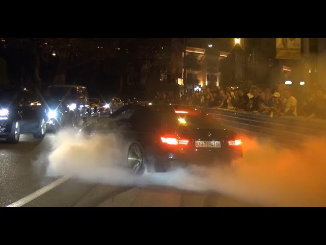 BURNOUTS, POLICE, FLAMES, CHAOS - MONACO OUT OF CONTROL!