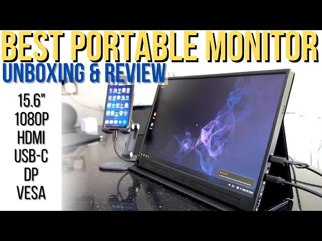 REVIEW - Best 15.6" Portable Monitor! UPERFECT 1080p HDMI USB-C DisplayPort & VESA mount! (156A08)