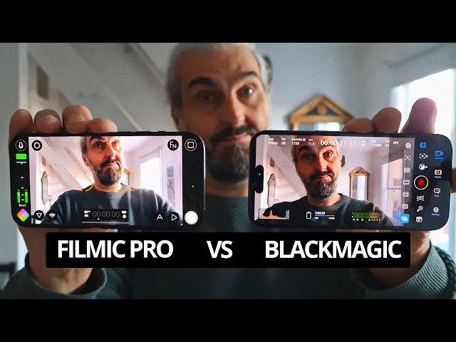 Filmic Pro vs Blackmagic Camera App for iPhone