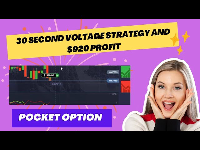 Pocket Option 30 second strategy | 30 second Voltage strategy and $920 Profit