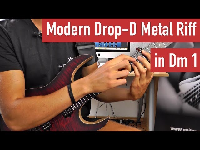 E-Gitarren Riffs lernen - Modern Drop-D Metal Riff in Dm 1 | Guitar Master Plan