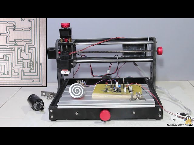 Isolation milling a PCB with the CNC 3018Pro from Mostics