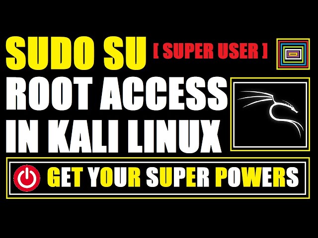 How to Use Sudo Su Command in Linux | Sudo Su Kali Linux | Kali Sudo SU | Kali Sudo Root