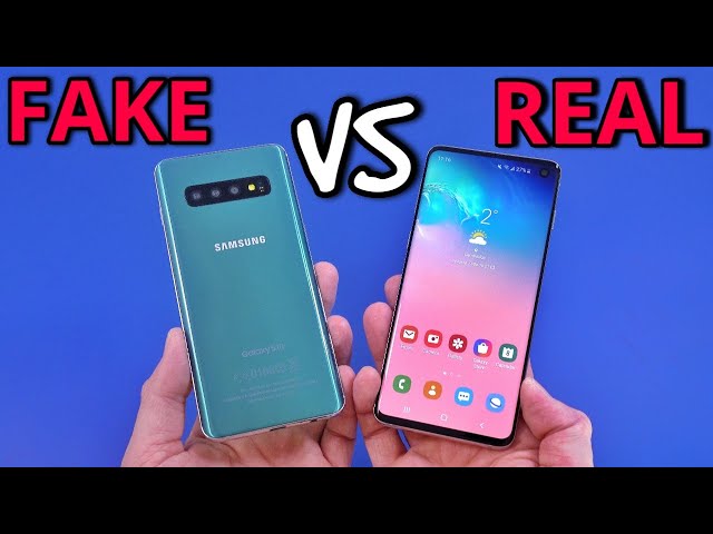 FAKE VS REAL Samsung Galaxy S10 - Buyers BEWARE! - 1:1 CLONE
