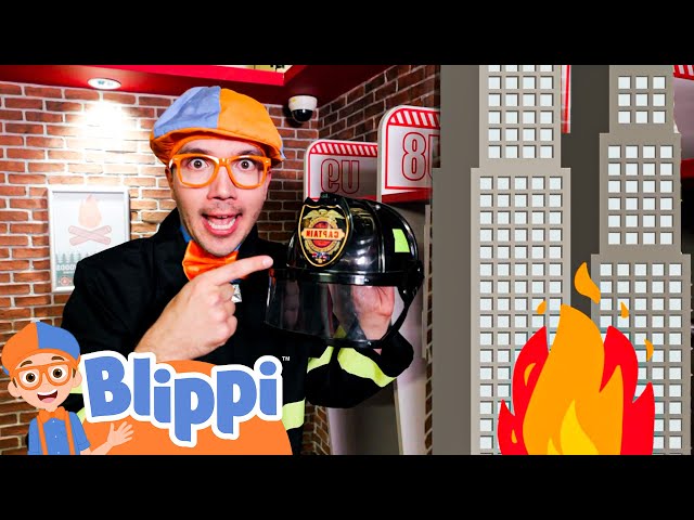 Blippi the Firefighter: Sparkles to the Rescue!| BLIPPI | Kids TV Shows | Cartoons For Kids