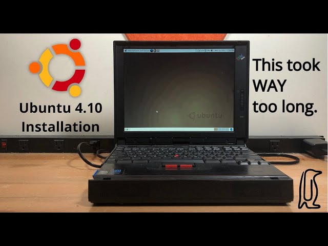 Installing The OLDEST Ubuntu on a 24 year old ThinkPad!