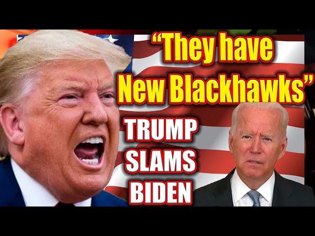 TRUMP brands Biden's afghan withdrawal CRAZY and EMBARRASSING