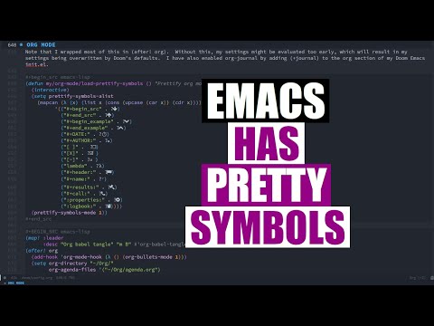 Transform Words Into Pretty Symbols In Emacs