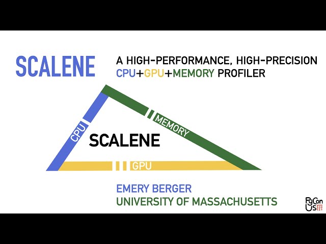 Scalene: a high-performance, high-precision CPU+GPU+memory profiler for Python (PyCon US 2021)