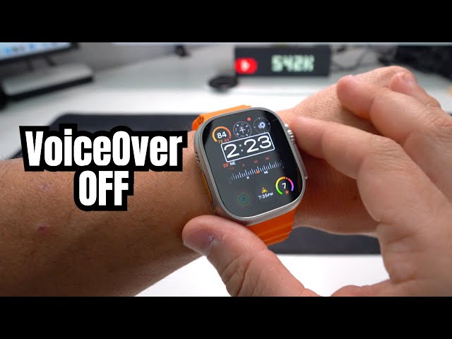 How to Disable / Turn OFF VoiceOver on a Apple Watch Ultra 2