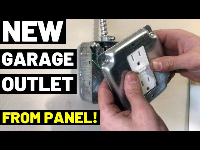 New Garage Outlet From Panel--VERY DETAILED! (New Circuit / GFCI / Breaker Box / FULL INSTALL!)