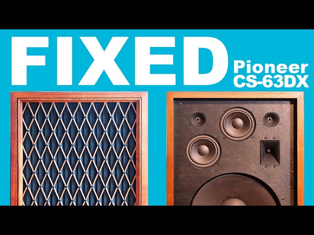 The BEST Pioneer Speakers? CS-63DX Restoration