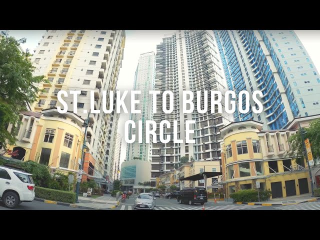 [4K] Walking from St. Luke to Burgos Circle and Forbes Town, BGC, Philippines