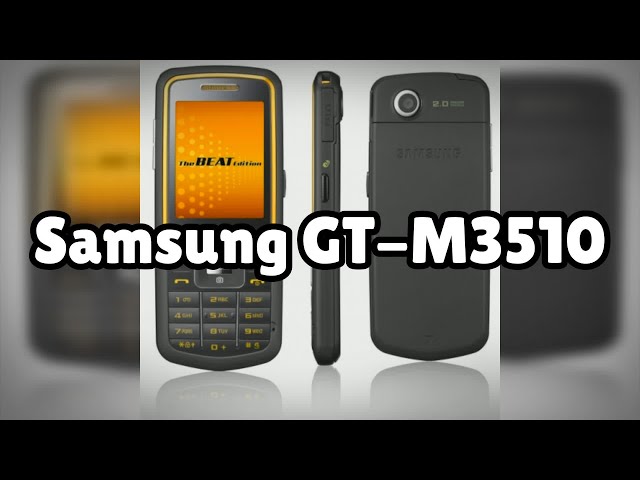 Photos of the Samsung GT-M3510 | Not A Review!