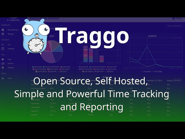 Traggo - Open Source, Self Hosted, simple yet powerful time tracking for your business needs.