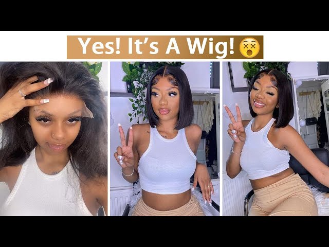 Emmm😑 Cut This Lace Wig Into Bob Wig?? #Elfinhair Review | She Made It So Natural~