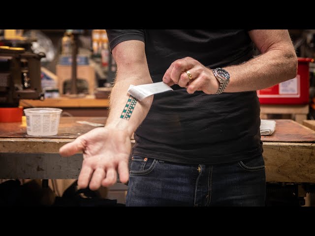 Adam Savage Tests His Temporary Ruler Tattoo!