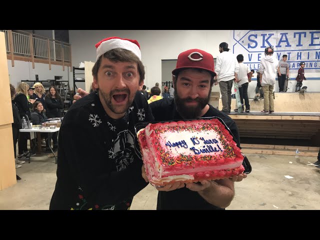AARON GETS CAKED IN THE FACE LIVE STREAM