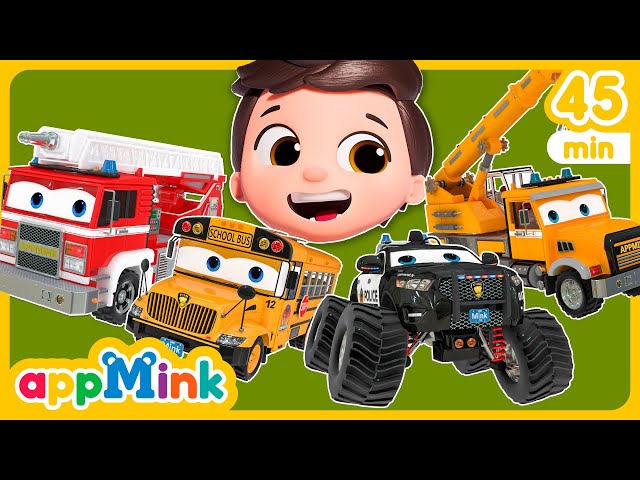 🚗🎶 Little Aaron Had a Truck👦🚚 Vehicles Adventures!🏎️✨ #appmink #nurseryrhymes #kidssong