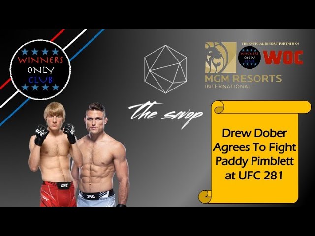 BREAKING: Drew Dober Agrees To Fight Paddy Pimblett at Madison Square Garden At UFC 281