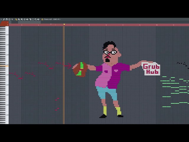 What Grubhub Ad Sounds Like - MIDI Art