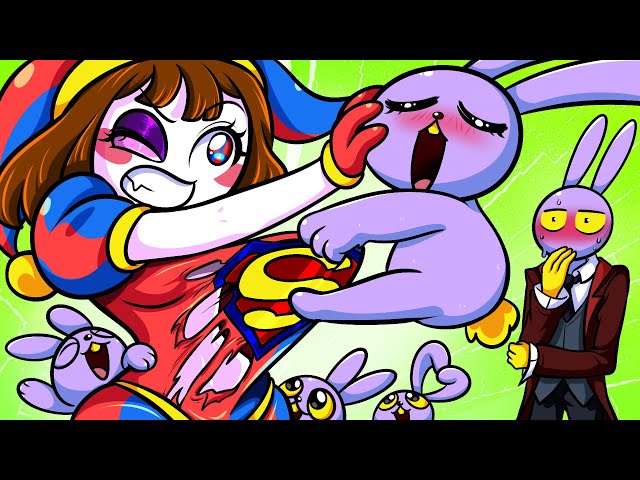 SUPER GIRL POMNI's Clothes were Torn by RABBIT JAX💥| THE AMAZING DIGITAL CIRCUS ANIMATION