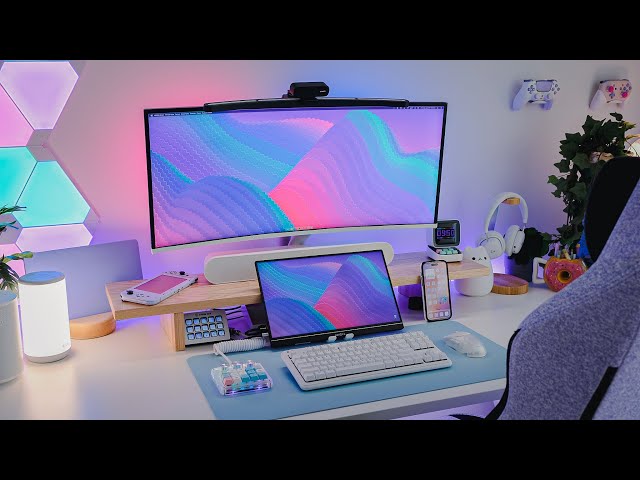Dual Monitor Setup with a Mini Portable Monitor + Ultrawide 🖥️ unboxing & demo