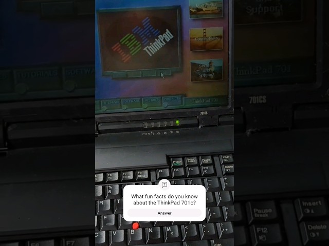 IBM #ThinkPad 701c #keyboard #pc