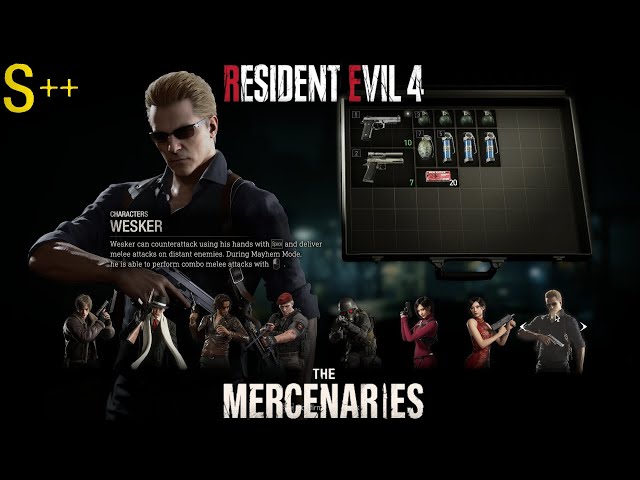 Resident Evil 4 Remake - Mercenaries S++ Rank (Docks All Characters)