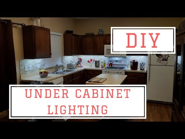 Installing DIY Under Cabinet Lights For Under $75