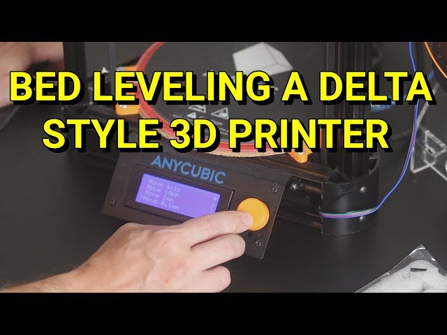 Manual calibration on a Kossel Delta style 3D Printer with Marlin firmware AKA Bed leveling