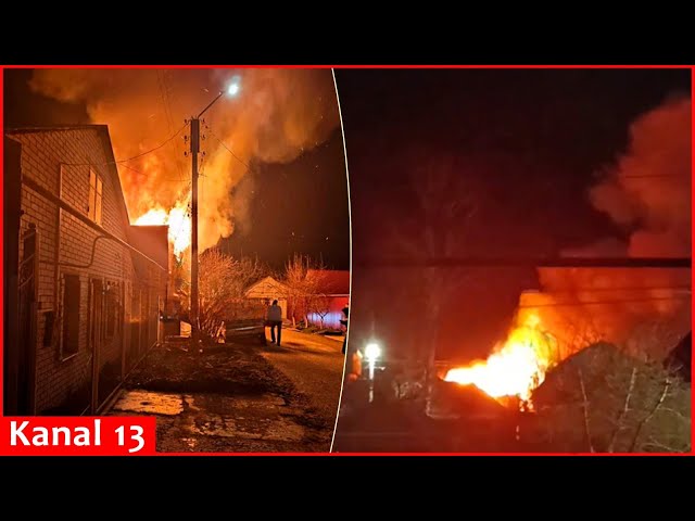 Drones attack Russian city of Kursk - Strong fire breaks out in residential buildings