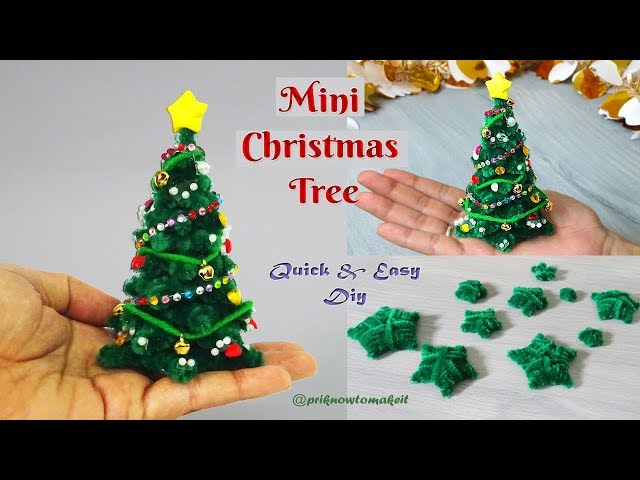 how to make Christmas Tree🎄 DIY craft out of craft pipe cleaner