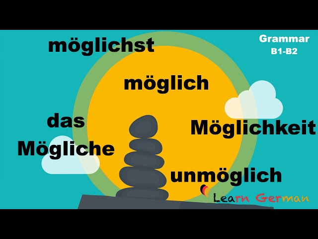 Wortbildungen "möglich"  | Various Forms of "möglich" | Learn German Grammar | B1-B2
